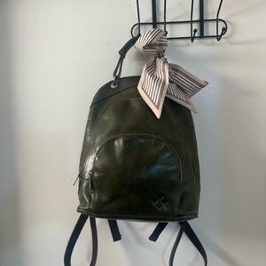 Patricia Nash Olive Green Backpack